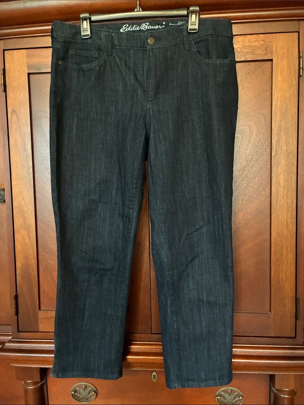 Eddie Bauer Women’s Dark Indigo Straight Jeans